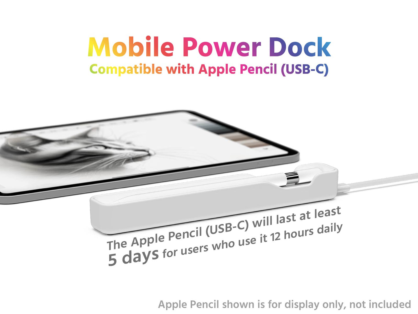 Mobile Power Dock for Apple Pencil (USB-C)