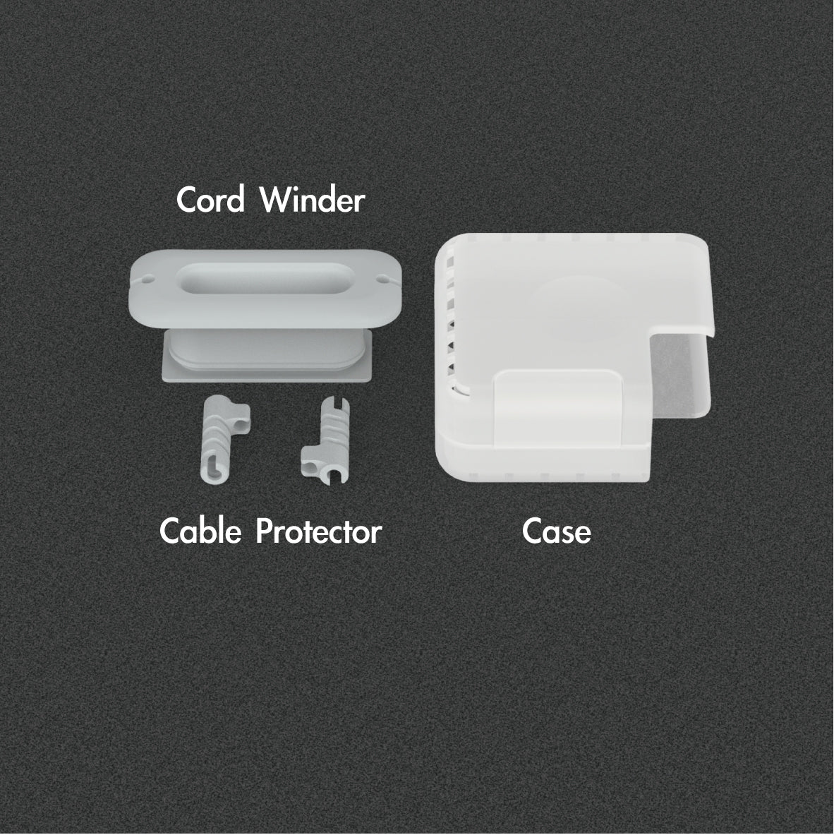 Power Adapter Case with Cord Winder & Cable Protector ( Model. XS )